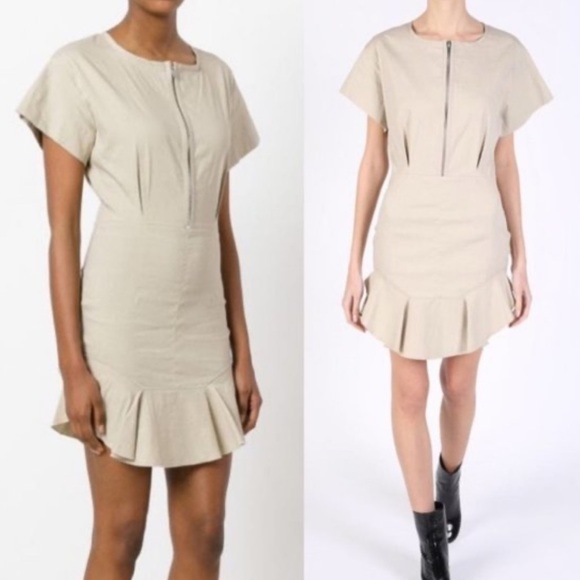 Isabel Marant Dresses & Skirts - Isabel Marant Etoile Neit Ruffle Linen Mini Dress Size 40